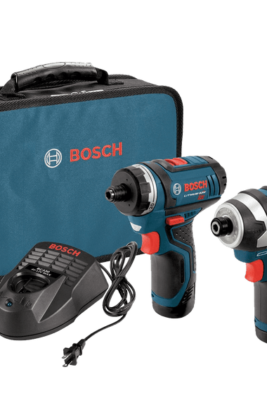 Bosch CLPK27-120 12-Volt Max Lithium-Ion 2-Tool Combo Kit Drill Driver and Impact Driver with 2 Batteries Charger and Case