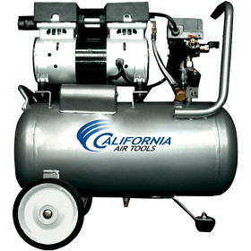California Air Tools CAT-6310 Ultra Quiet and Oil-Free 1.0 Hp 6.3-Gallon Steel Tank Air Compressor