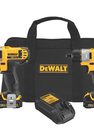 DEWALT DCK210S2 12-Volt Max Screwdriver-Impact Driver Combo Kit