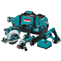Makita LXT601 18-Volt LXT 6-Piece Lithium-Ion Cordless Combo Kit